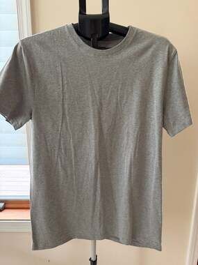 Express Stretch Crew Neck T-Shirt Gray Size L